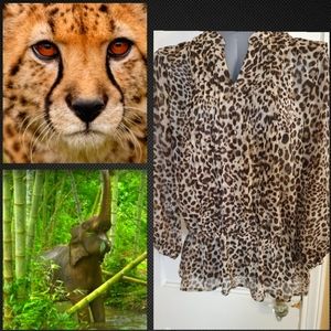 Animal Print Blouse